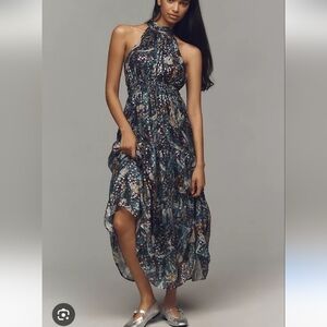 Anthropologie Multicolor High Low Dress